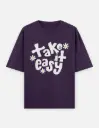 "Take It Easy" Graphic Unisex Oversized T-shirt