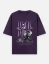 Purple Accent Mystic Unisex Oversized T-shirt