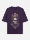 Gothic Tentacle Skull Graphic Unisex Oversized T-shirt