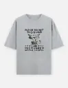 "Do Not Disturb" Graphic Unisex Oversized T-shirt