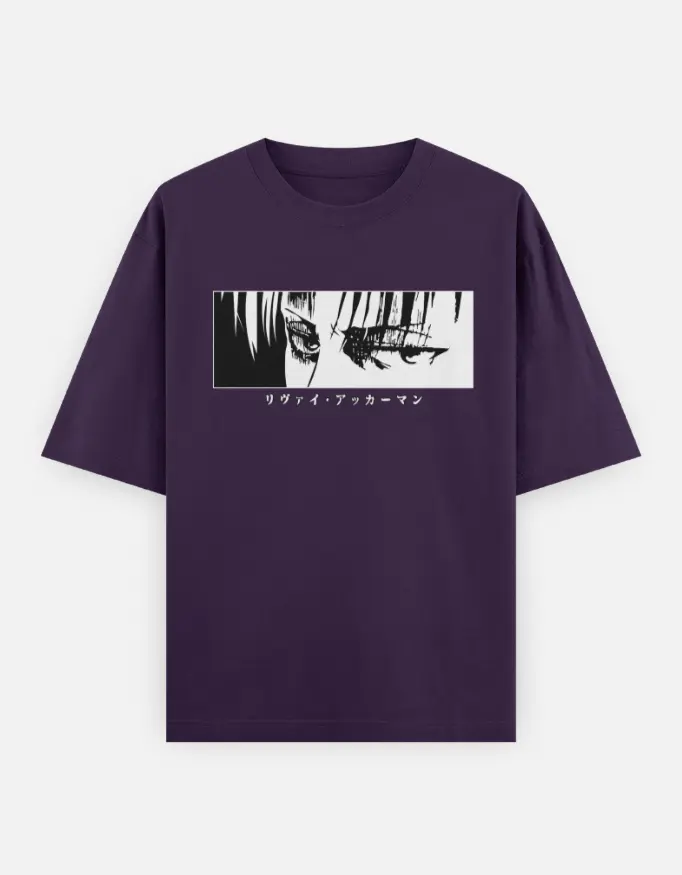 Ackerman Hidden Eye Unisex Oversized T-shirt (Purple, XS)