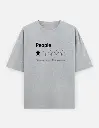 "People" Sarcastic Graphic Unisex Oversized T-shirt