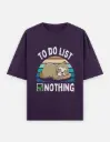 "To Do List" Graphic Unisex Oversized T-shirt