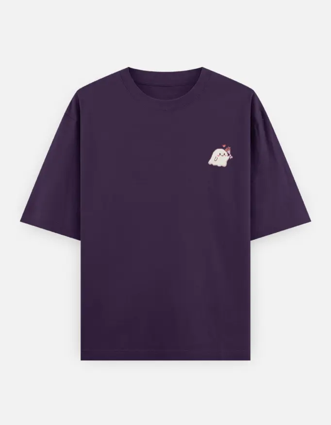 Haunt Mates Graphic Couple Unisex Oversized T-shirt