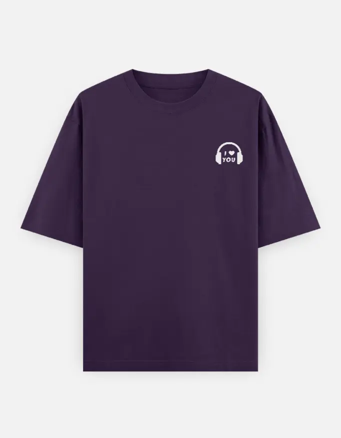 The I Love You / I Know Graphic Couple Unisex Oversized T-shirt