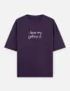 I Love My Girlfriend / Boyfriend Graphic Couple Unisex Oversized T-shirt