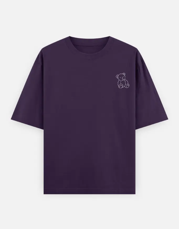 Teddy Duo Graphic Couple Unisex Oversized T-shirt