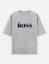 The Boss / The Real Boss Graphic Couple Unisex Oversized T-shirt