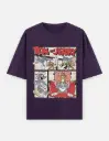 Tom And Jerry Comic Box Graphic Unisex Oversized T-shirt