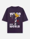 Luffy "NEW WORLD" Graphic Unisex Oversized T-shirt