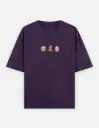 Emoji Trio Graphic Unisex Oversized T-shirt