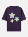 Three Star Cluster Unisex Oversized T-shirt